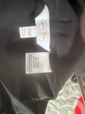 Coral Bay Black Favorite Fit Capri